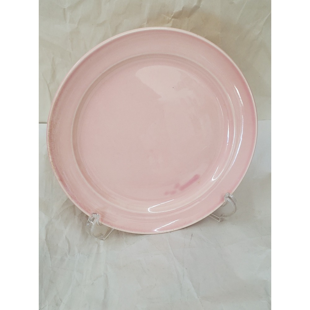 Vintage Lu-Ray Pastels Sharon Pink Dinner Plate T.S.&T. USA Mid-Century 9.25"